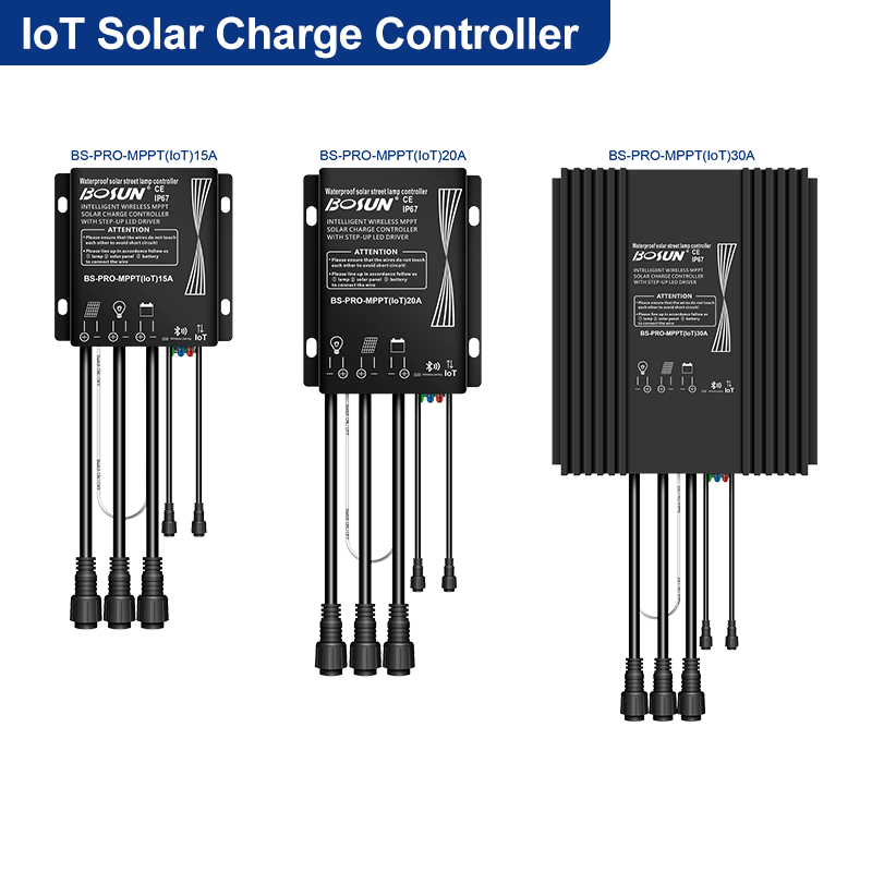 BOSUN High Quality Smart Lighting Solar Street Light Wireless Controller With 4G/LTE Solution