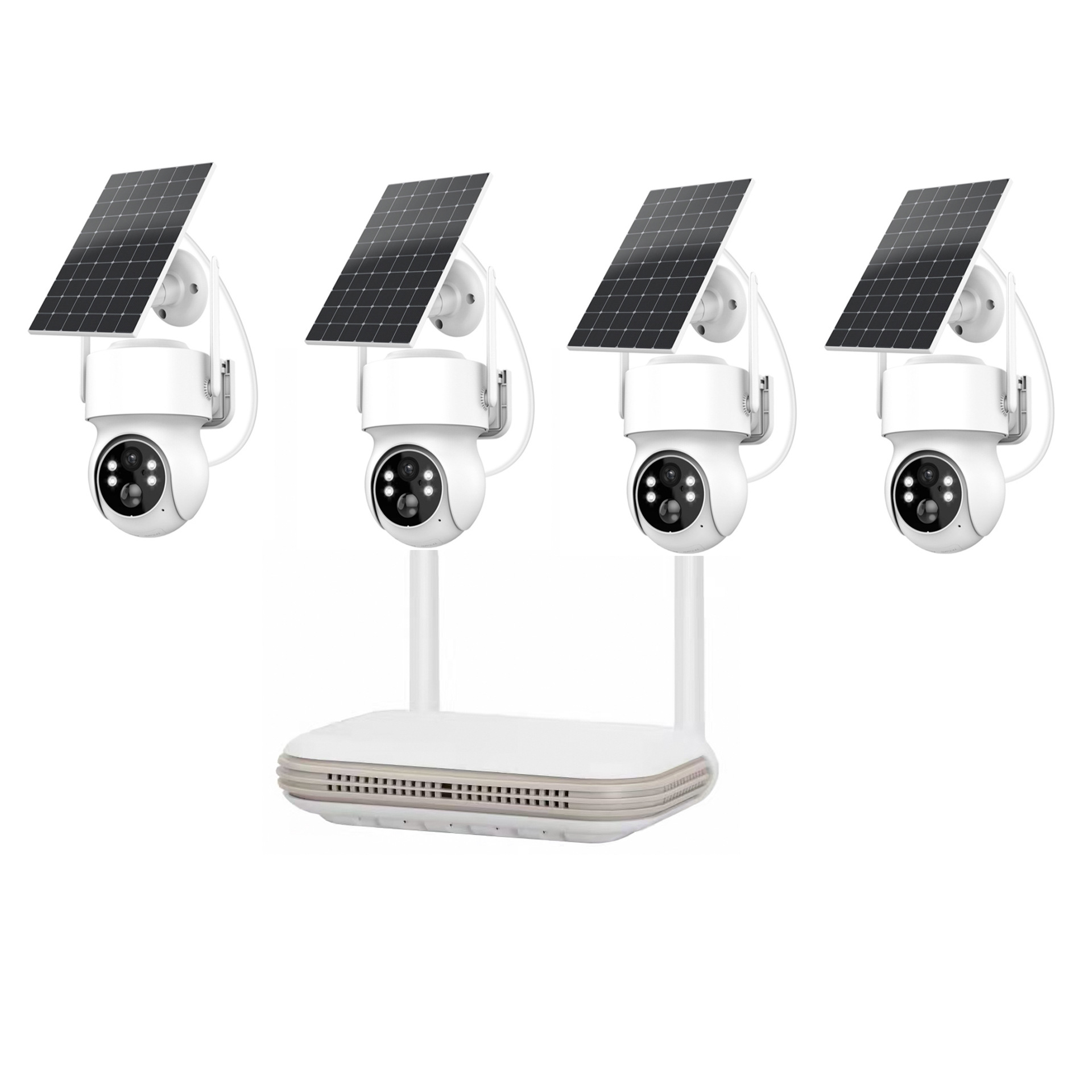 CCTV Surveillance System Wireless Solar Powered WiFi Camera with Motion Detection and 2-Way Audio Portable Small Video Recorder