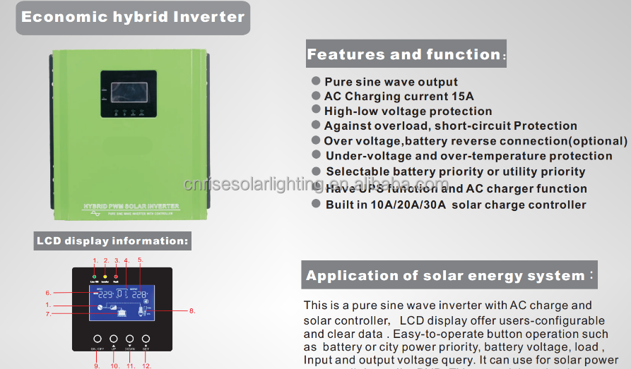 Inverter Off Grid Solar Inverter Mppt 3.5kw 5kw Inverter Power Supply