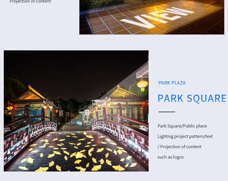 IP67 Waterproof Aluminum Alloy Solar LED Gobo Logo Projector Light Outdoor Advertising Spotlight for Floor Signs