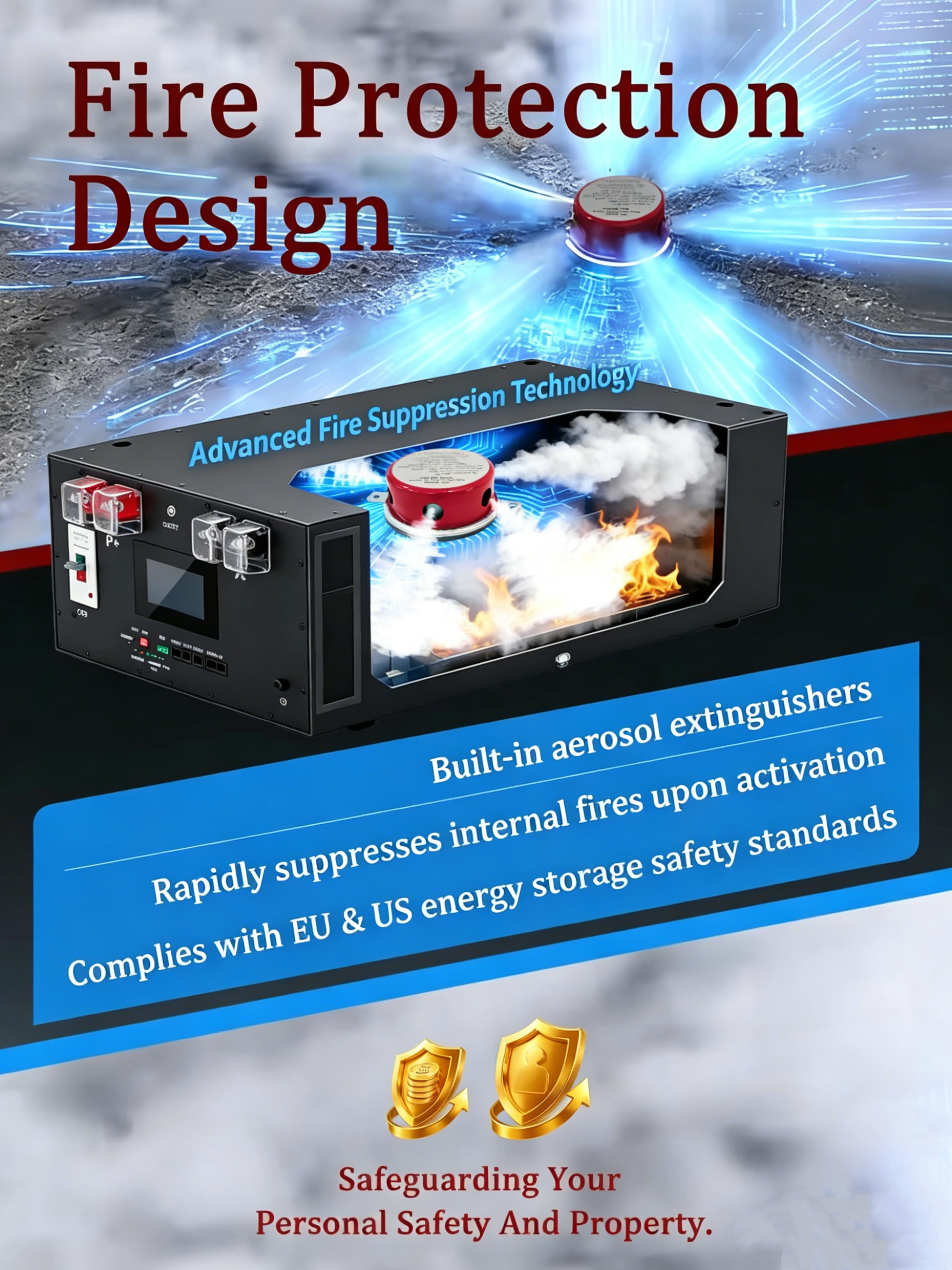 Solar Home Energy Storage LiFePO4 Battery Internal Structure
