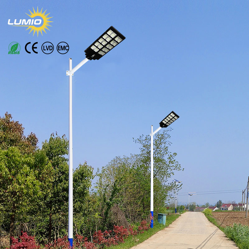 2025 Best Selling Outdoor Waterproof IP65 Road Lamp Integrated 600W 800W 1000W 1200W All in One LED Solar Street Light