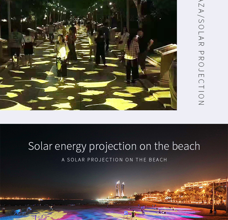 IP67 Waterproof Aluminum Alloy Solar LED Gobo Logo Projector Light Outdoor Advertising Spotlight for Floor Signs