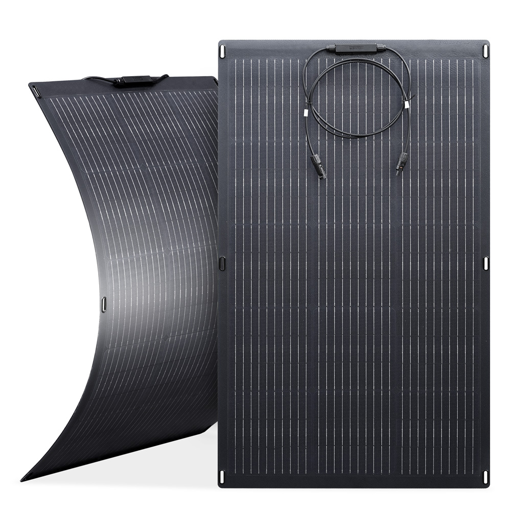 ALLPOWERS 100w Flexible Solar Panel Semi Flexible Solar Panel ETFE Panel With MC4 Interface For Solar Power Station