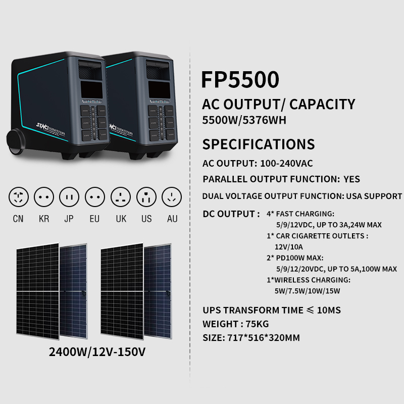 Best 5000W 10000 Watt Solar Generator 3kw 5000 Watt Home Portable Power Stations 2000 3000 5000w 10kva 11kw with Solar Panel