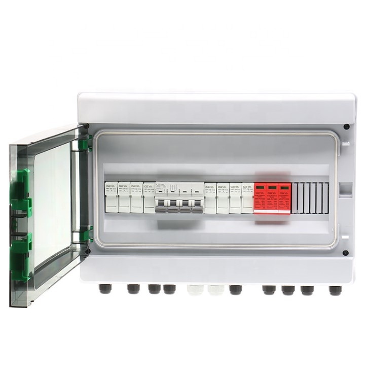 Factory Waterproof IP65 Solar DC Combiner Box 2 4 5 6 8 10 12 16 24 Ways String PV Box
