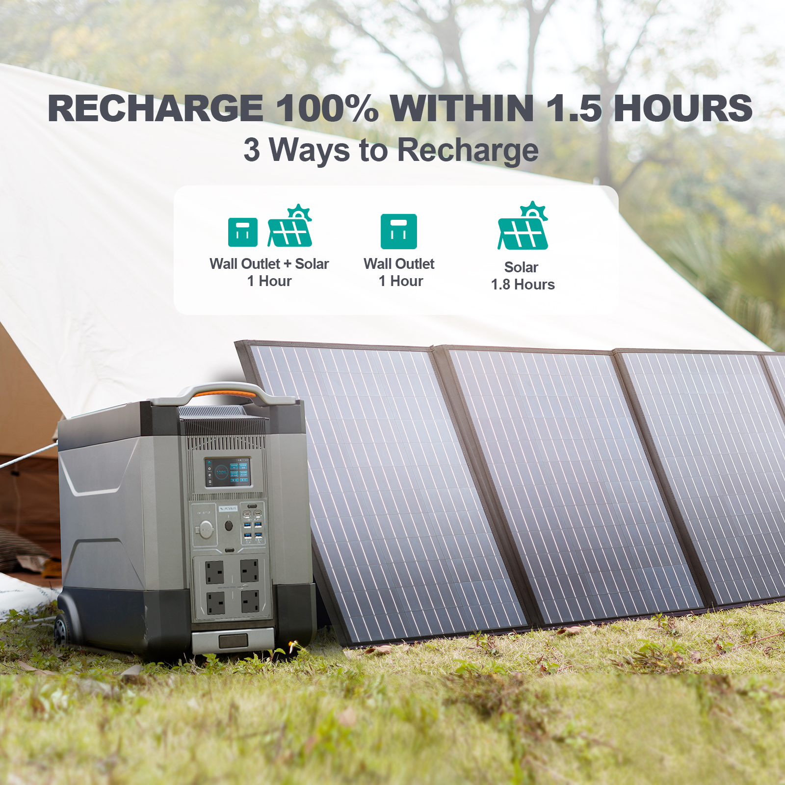 ALLPOWERS Solar Battery Power Generator Off Grid 4KW 5KW 10KW 20KW Home Energy Storage System