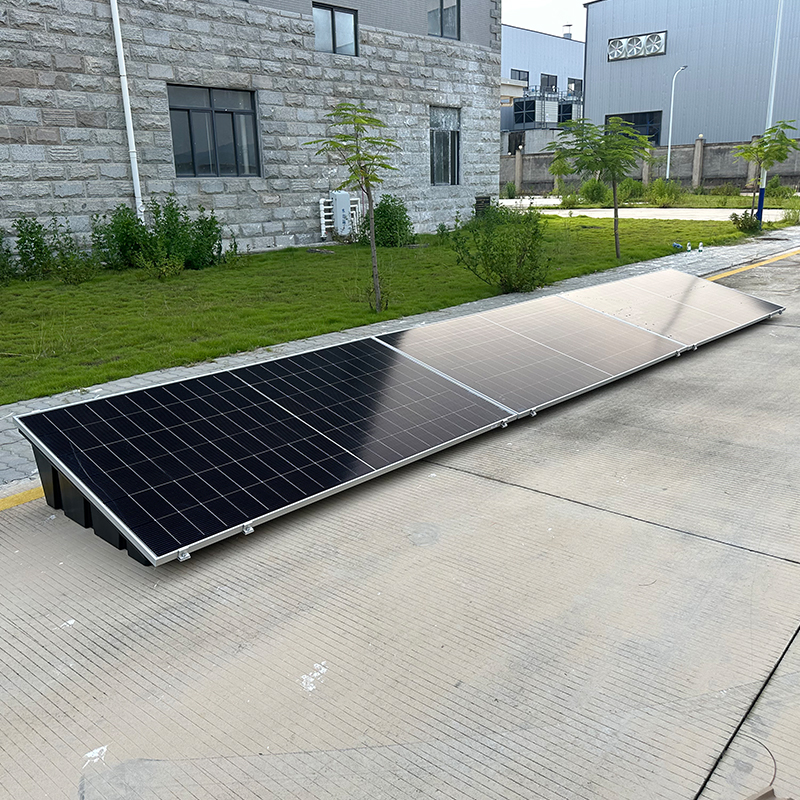 Easy Installation HDPE Plastic ABS 10KW Flat Roof Ballast Solar Mounting Bracket Solar Panel Mounting FlatRoof Support Structure