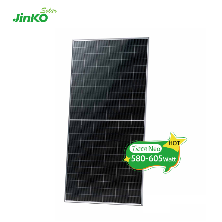 Jinko 580w 585w 590w 595w 600w 605w Solar Panels N Type From Factory Wholesale PV Module Mono Perc High-quality Bifacial