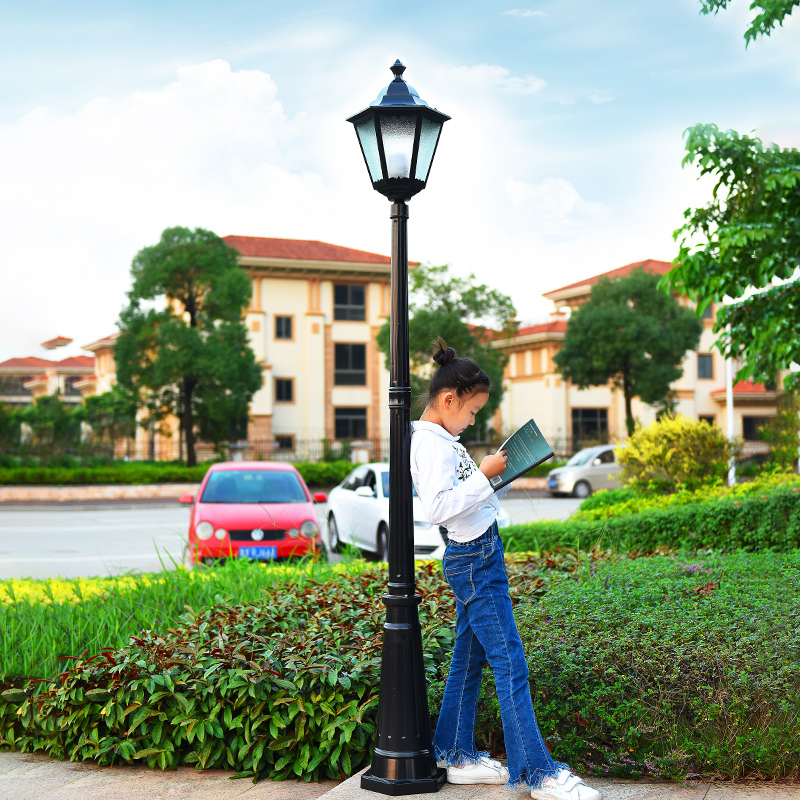 Wholesale 0.8m-4.5m Solar/Electric Outdoor Waterproof Courtyard Light Garden Park Lawn Lamp Community Street Light