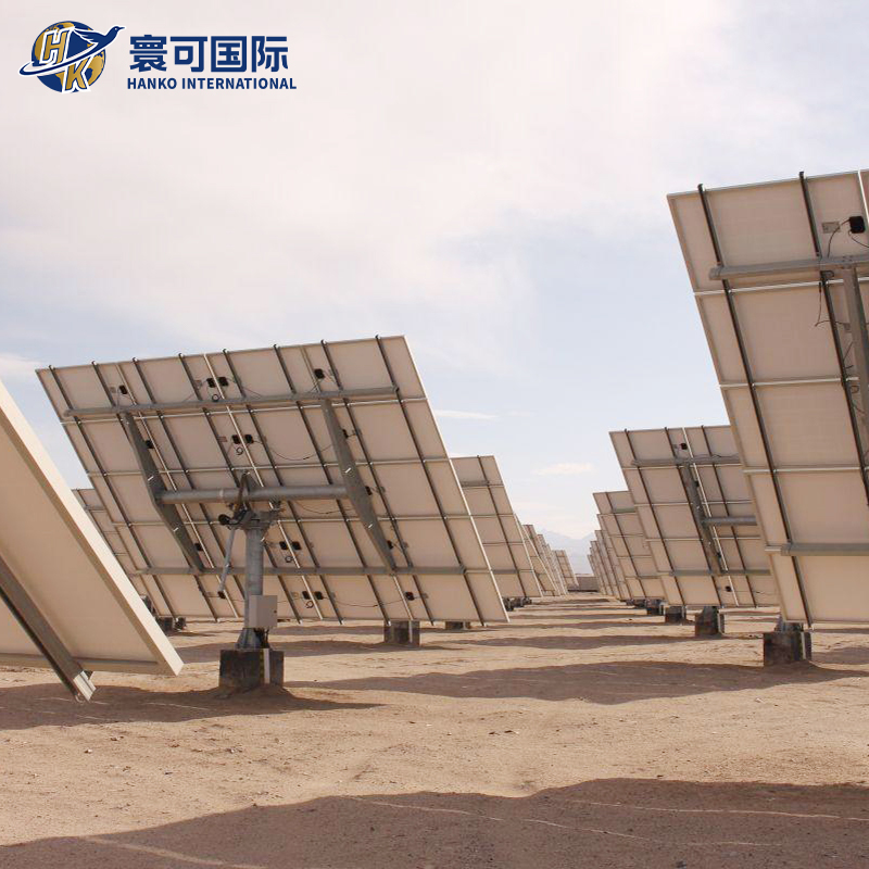 Heavy Duty Solar Tracking Mounting Structure With Smart Control Technology Dual Axis Tracking System