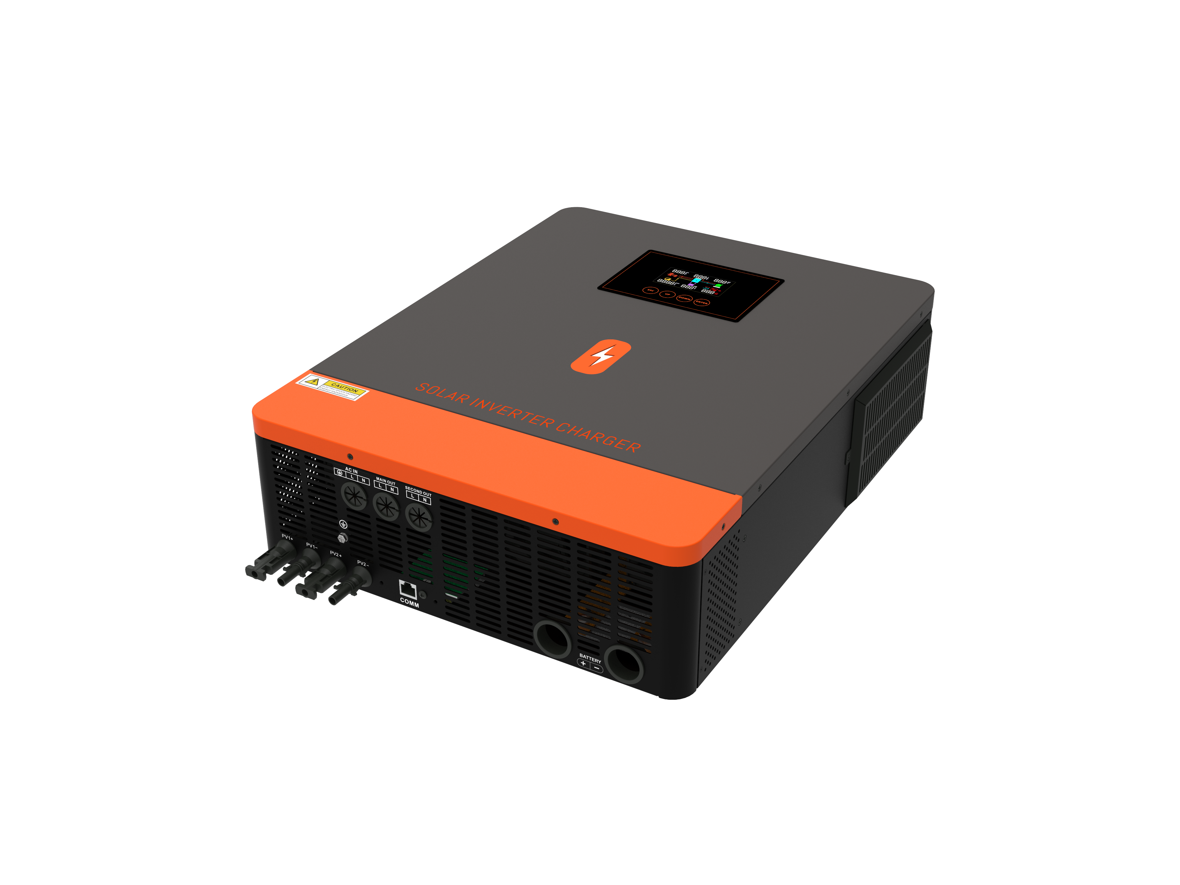 PowMr 10KW 10.2KW 48V DC 220/230V AC Pure Sine Wave Solar Inverter Double MPPT On/Off Grid Solar Hybrid Inverter