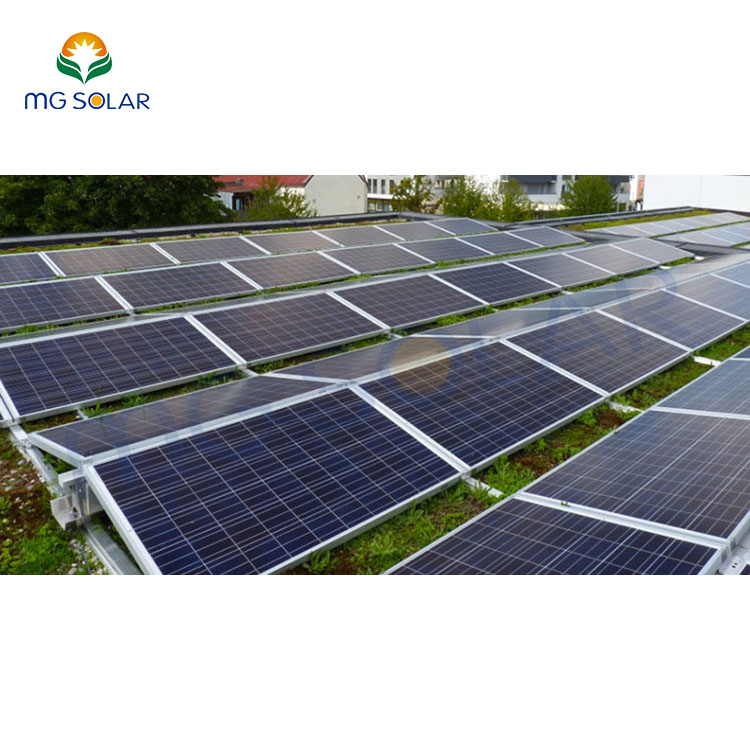 Rail-less Solar Mounting System East-West PV Panel Bracket Flat Roof Adjustable Structure
