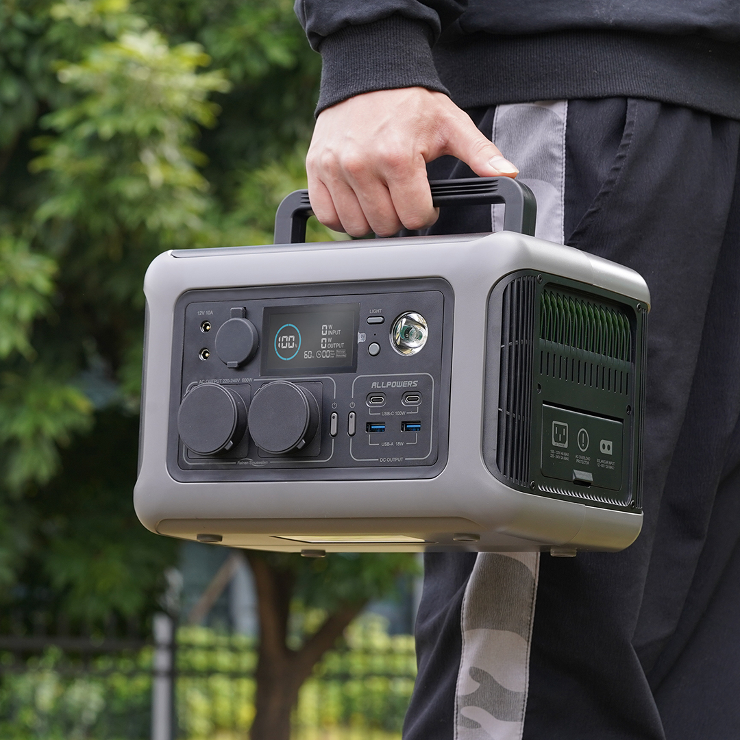 ALLPOWERS R600 Dropshipping Portable Battery 600W Solar Generator Banks Supply Portable Power Station for Outdoor