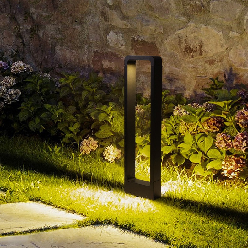 Aluminum Garden Lamp Waterproof IP65 Modern Hotel Home Outdoor Decoration Bollard Post Pathway Led Lawn Light