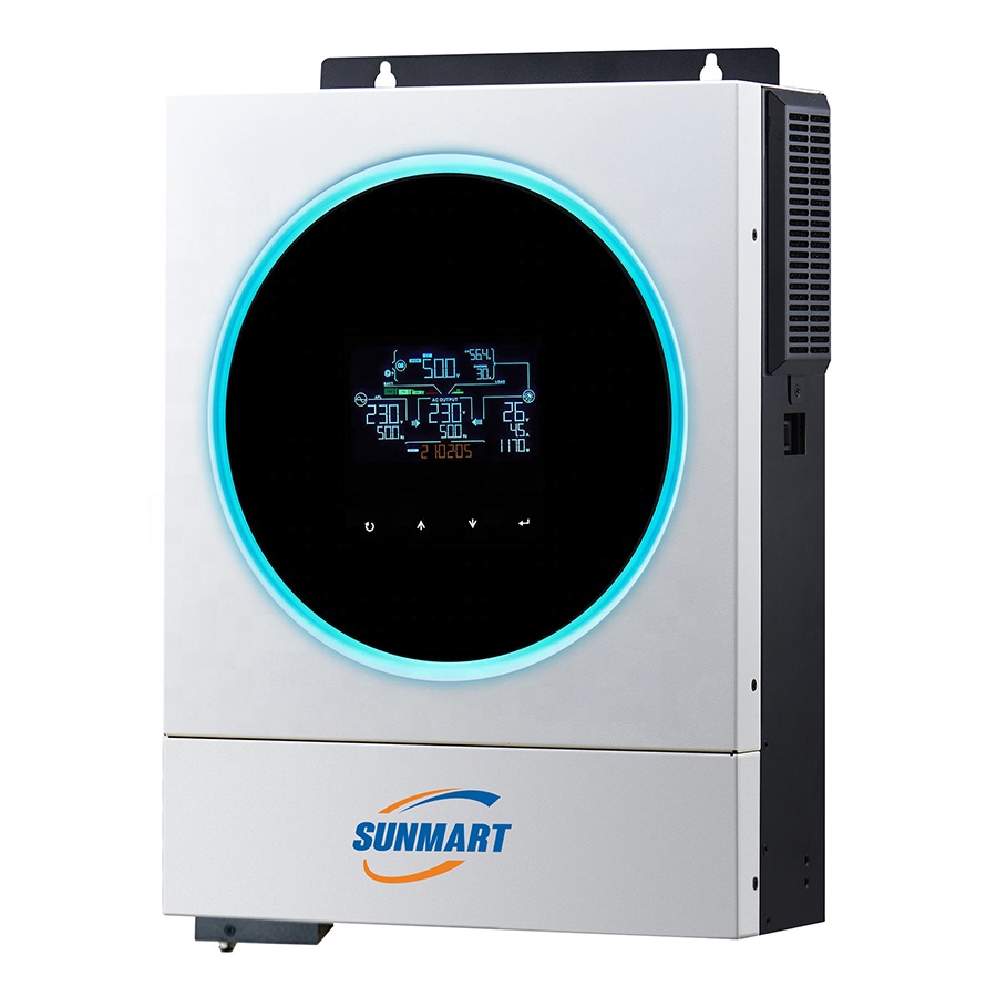 Home Used 4kw 4000w Hybrid Solar Inverter 24v 220Vac On/Off Grid Solar Power Inverter With 120A Mppt Charger Inverter for Home