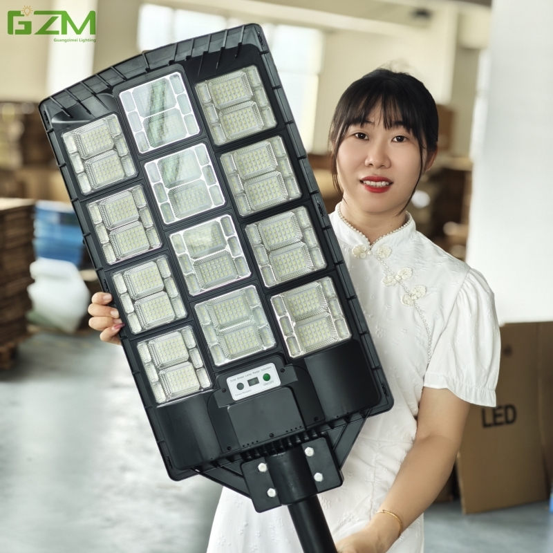 500w1000w1500w Outdoor Waterproof Household Courtyard Light Engineering Road Special Super Bright Wall Light Solar Street Light