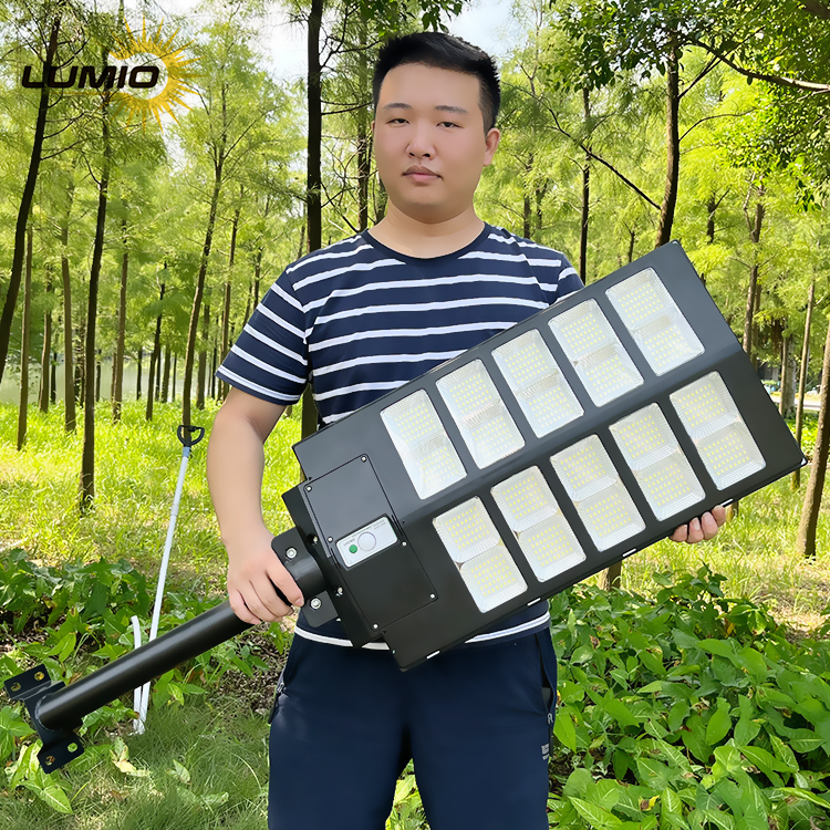 2025 Best Selling Outdoor Waterproof IP65 Road Lamp Integrated 600W 800W 1000W 1200W All in One LED Solar Street Light