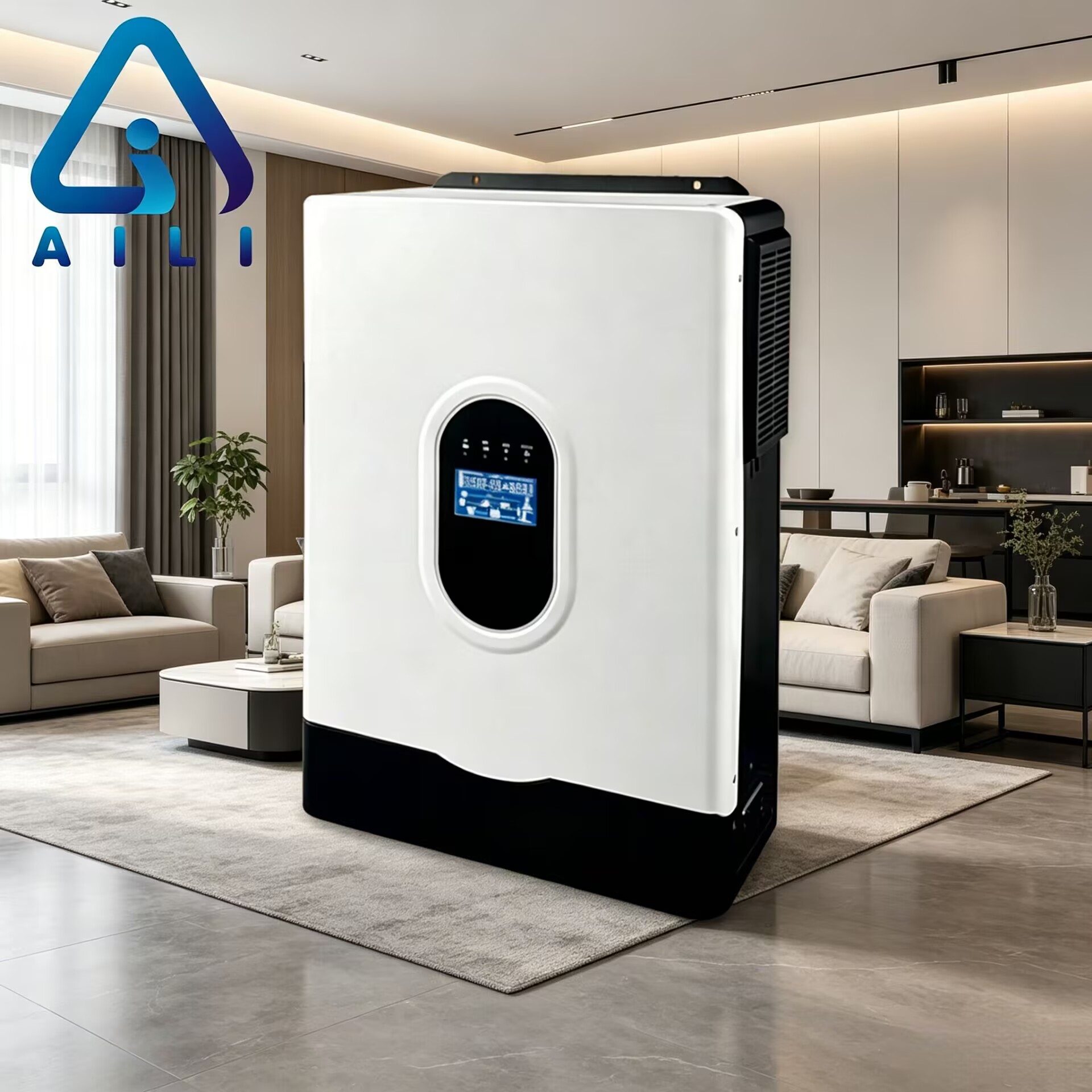 4.5KW 48V Dual Output Hybrid Solar Inverter 10kVA All-in-One MPPT PV System for Home Backup Battery Storage