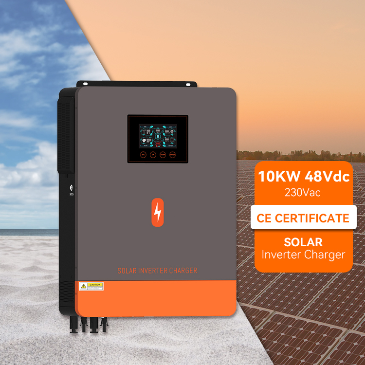 PowMr 10KW 10.2KW 48V DC 220/230V AC Pure Sine Wave Solar Inverter Double MPPT On/Off Grid Solar Hybrid Inverter