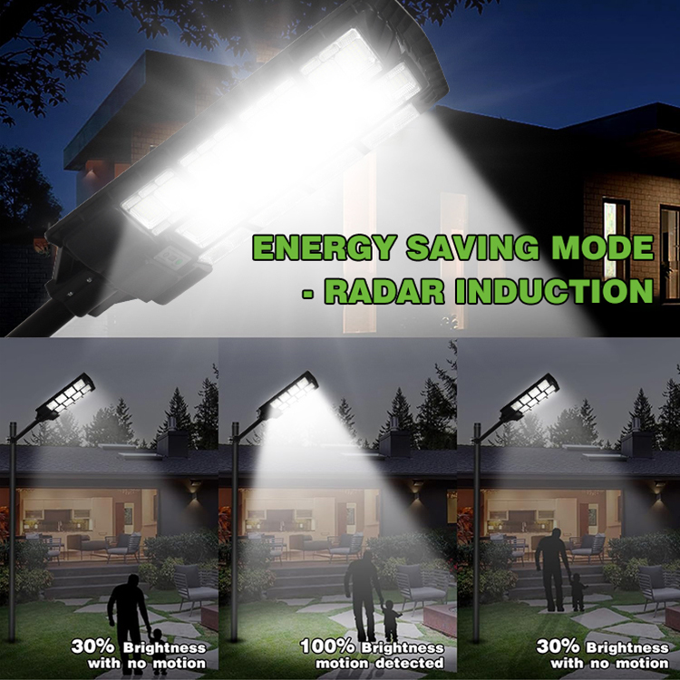 500w1000w1500w Outdoor Waterproof Household Courtyard Light Engineering Road Special Super Bright Wall Light Solar Street Light