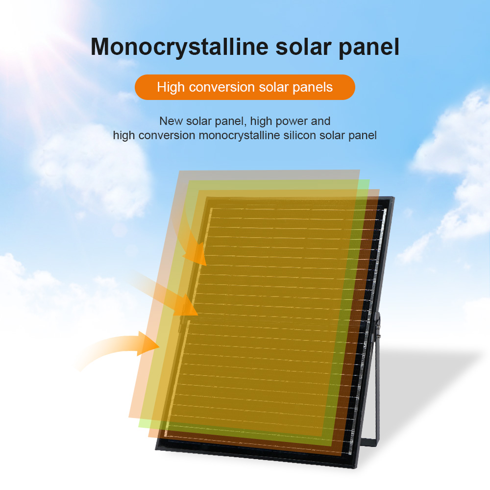 KCD Warm White Highlight ABS Stadium Motion Sensor Outdoor Security Waterproof LED 400w 500w 1000w 2000w Solar Flood Light