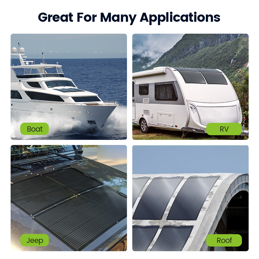 Melinsunergy MTSF120W High Voltage Light Flexible Folding Solar Power Panels 120W Monocrystalline Foldable Module ETFE Coating