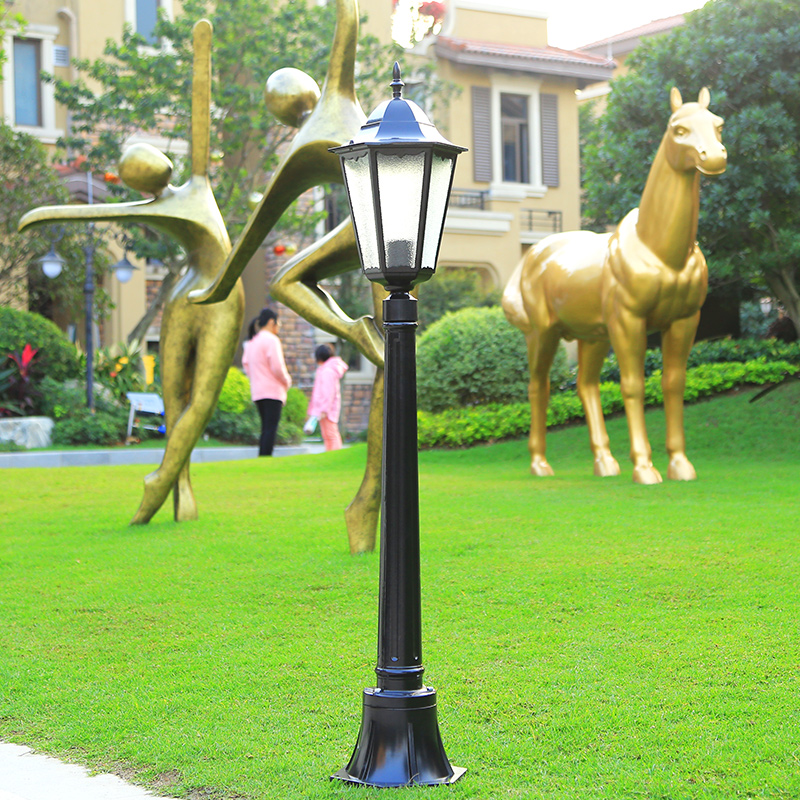 Wholesale 0.8m-4.5m Solar/Electric Outdoor Waterproof Courtyard Light Garden Park Lawn Lamp Community Street Light