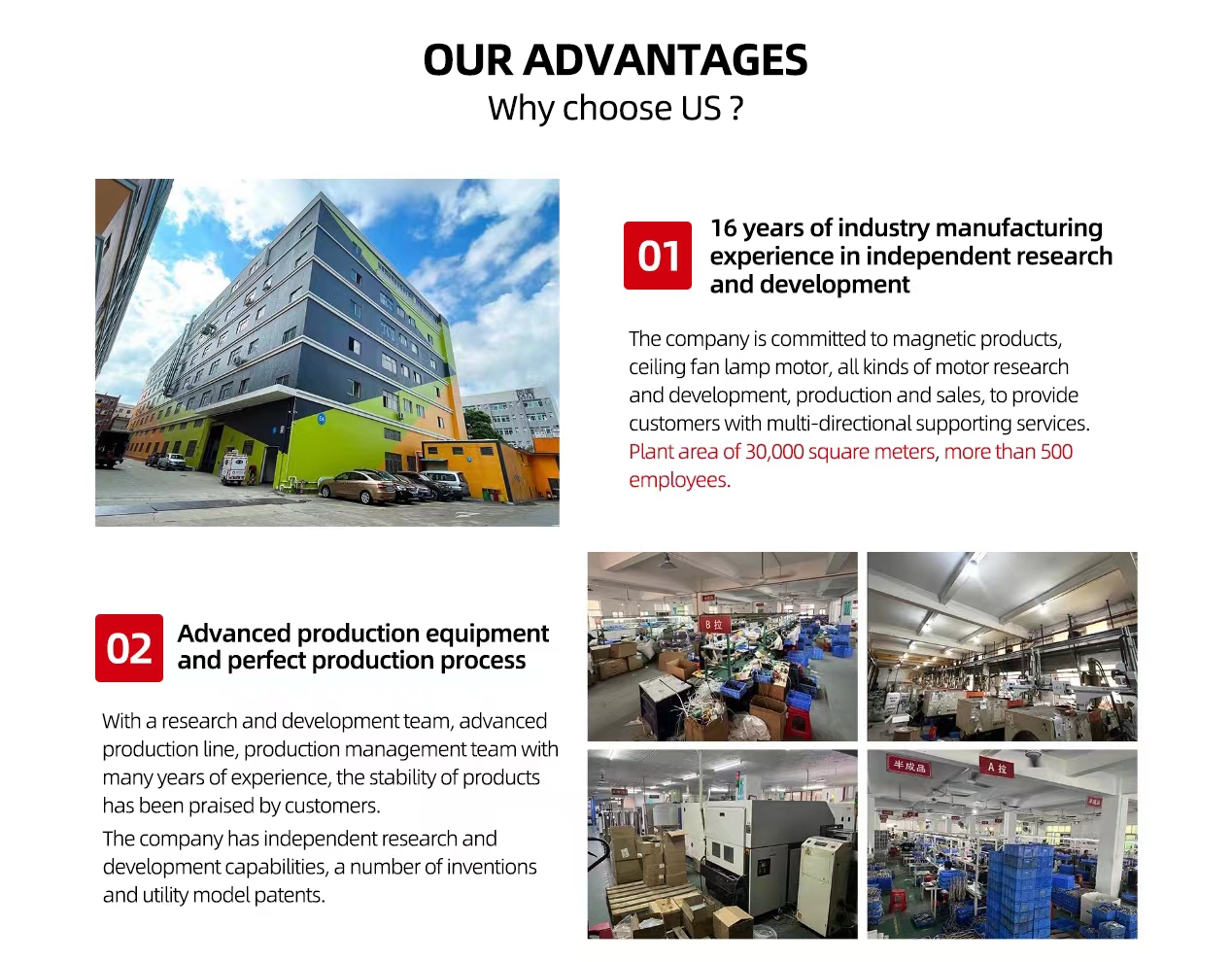 Why choose us advantages