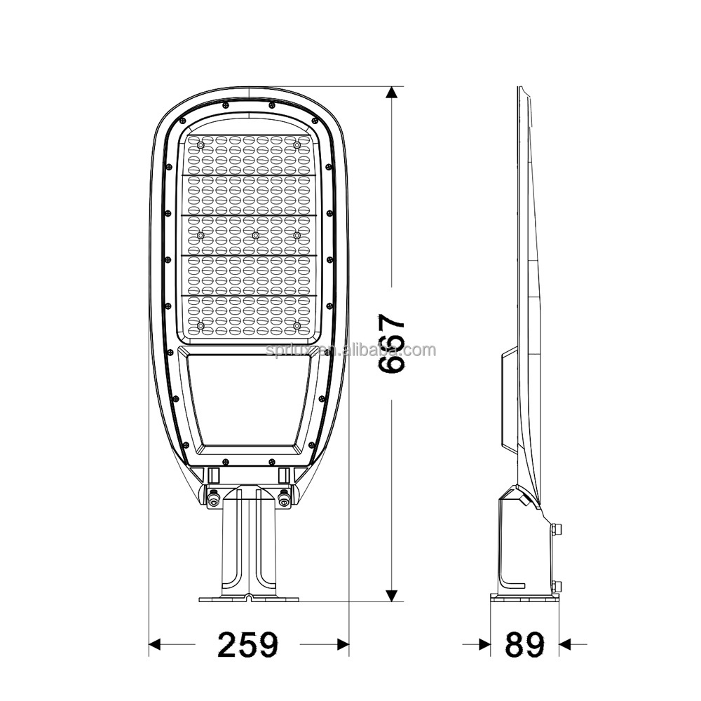 5 Years Warranty SP-SL02-150W LED Street Light Packaging