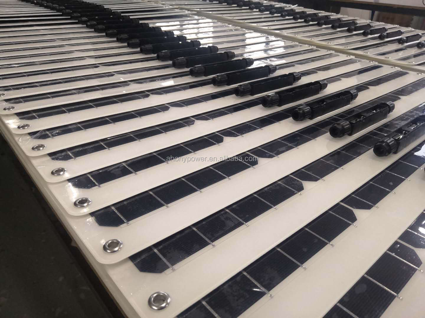 Ahony Power eGO S200W Flexible 200W Monocrystalline ETFE Bendable Solar Panel 25.8% Efficiency 182mmx182mm Cells