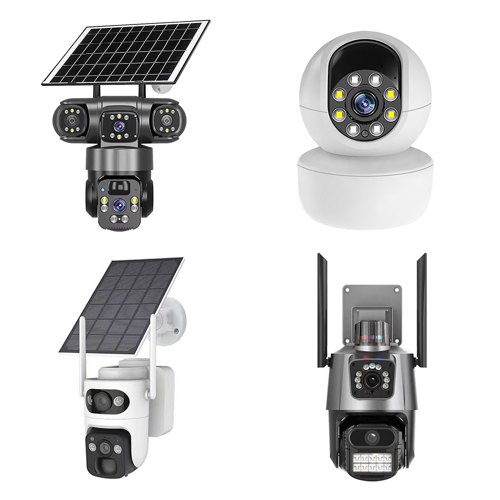 4G Wireless Solar Powered PTZ Surveillance Camera with Wide Angle Cloud Storage 4G Card Solar CCTV for Outdoor Security
