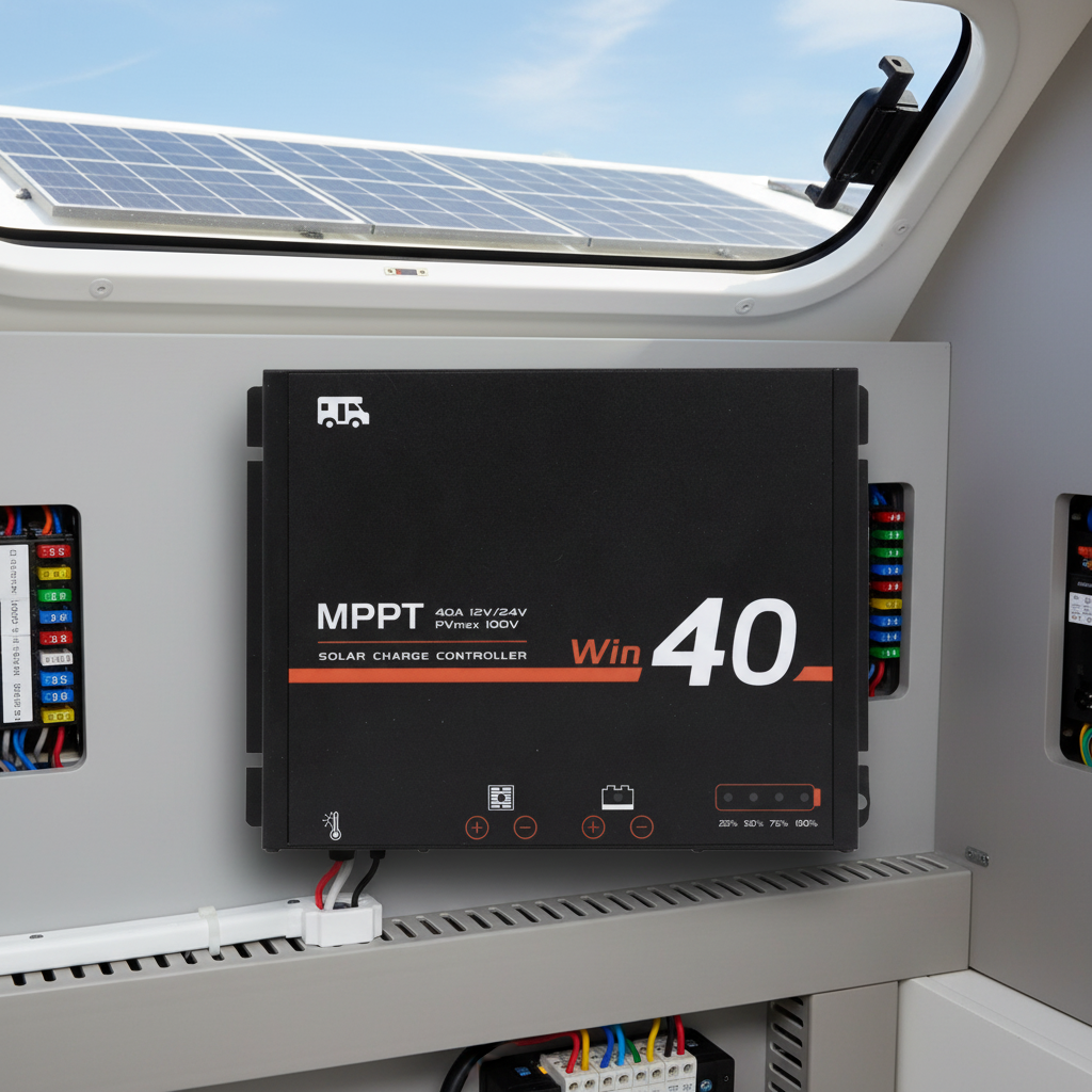 Lumiax MPPT 15A 20A 40A 60A 12V/24V RV Caravan Bluetooth Solar Charge Controller Charging HOME System Energy Systems