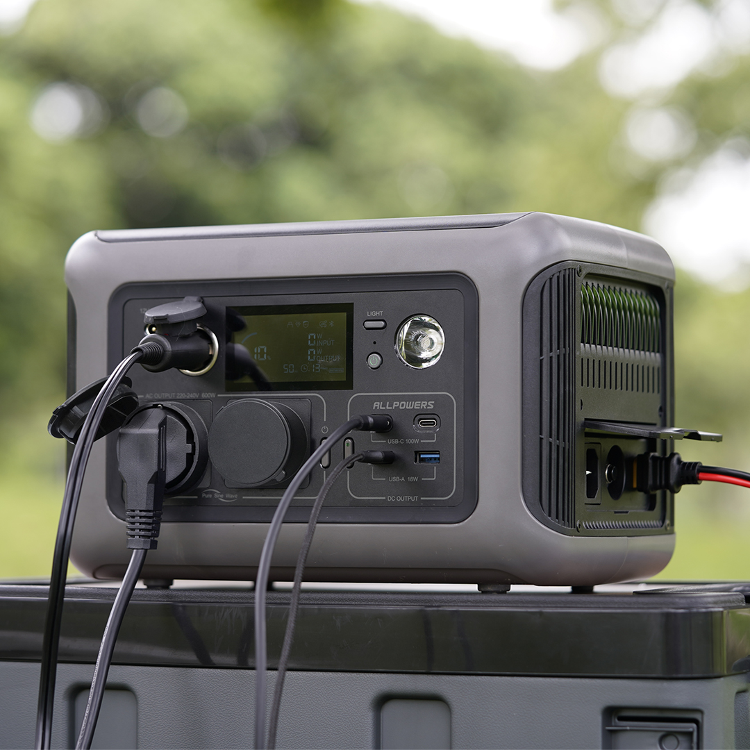 ALLPOWERS R600 Dropshipping Portable Battery 600W Solar Generator Banks Supply Portable Power Station for Outdoor