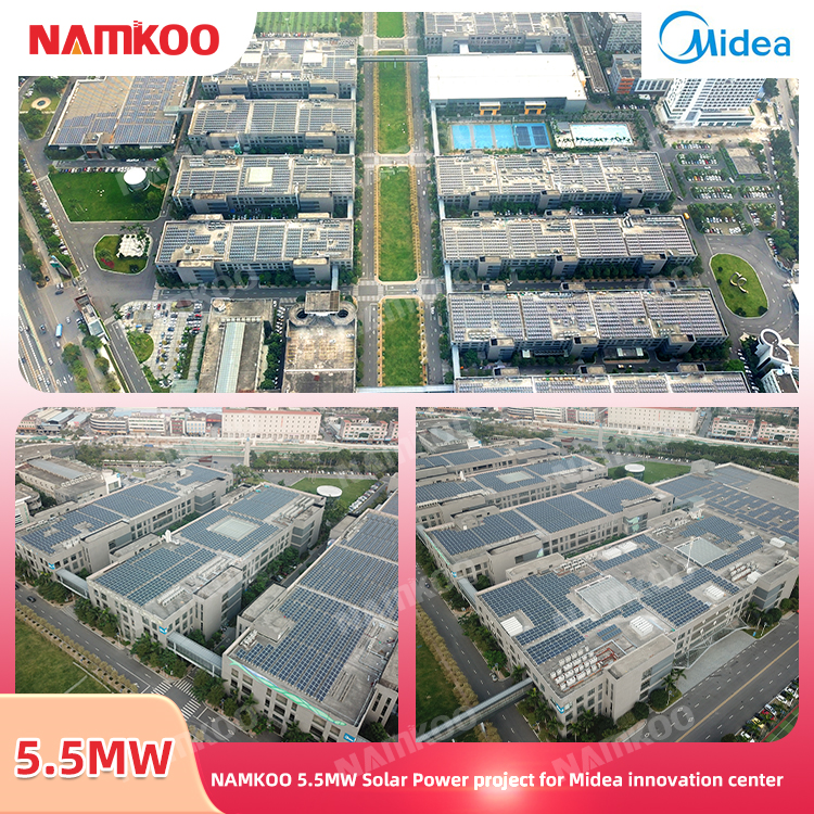 Namkoo Pwm Solar Panels System 100KW 80KW 60KW 50KW Commercial Solar Off Grid Roof Mounting Solar Energy System