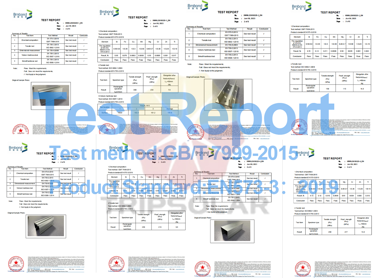 Test Quality Certificate
