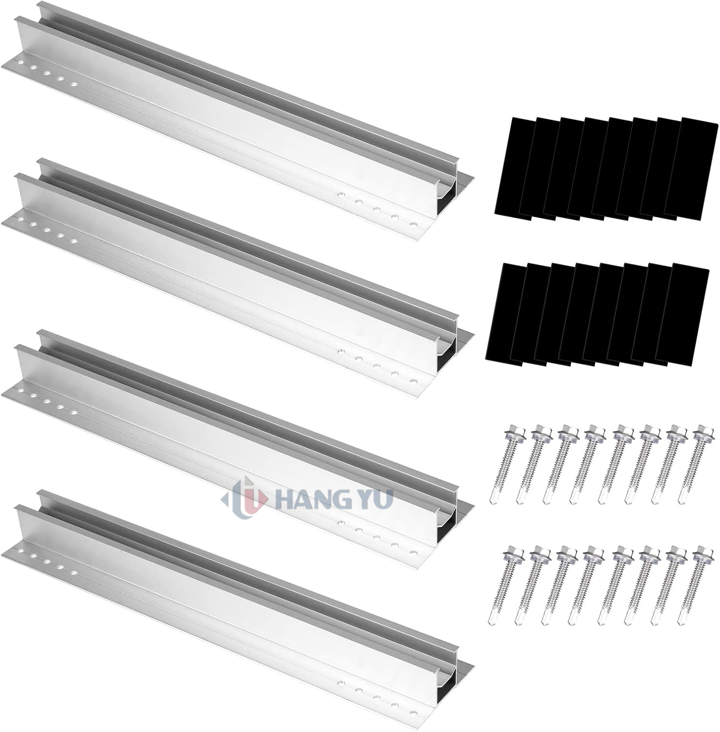 Wholesale Mini Rail Solar Panel Mounting System Aluminum Profile Racking For Metal Roof Easy Installation Solar Module