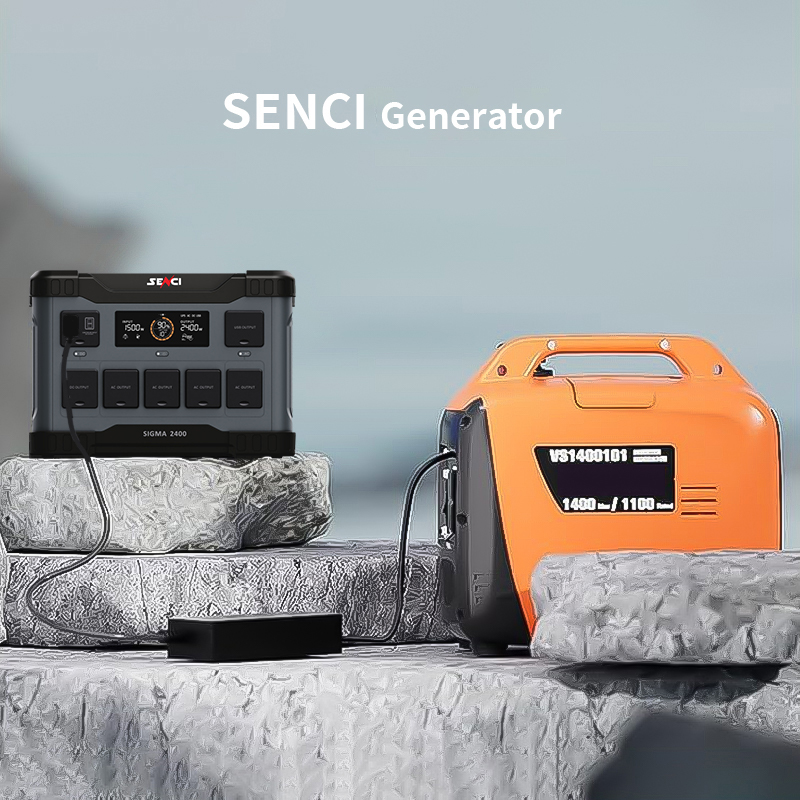 Senci 2kva 2500w Power Station 110v 220 v 1000w 2000w 2400w 3000w 4000 Watt 5kw Portable Solar Generator for air Conditioner