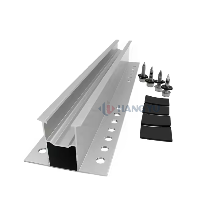 Wholesale Mini Rail Solar Panel Mounting System Aluminum Profile Racking For Metal Roof Easy Installation Solar Module