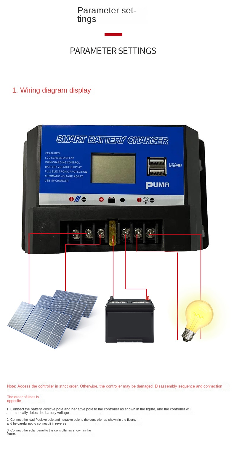 Solar charge controller installation