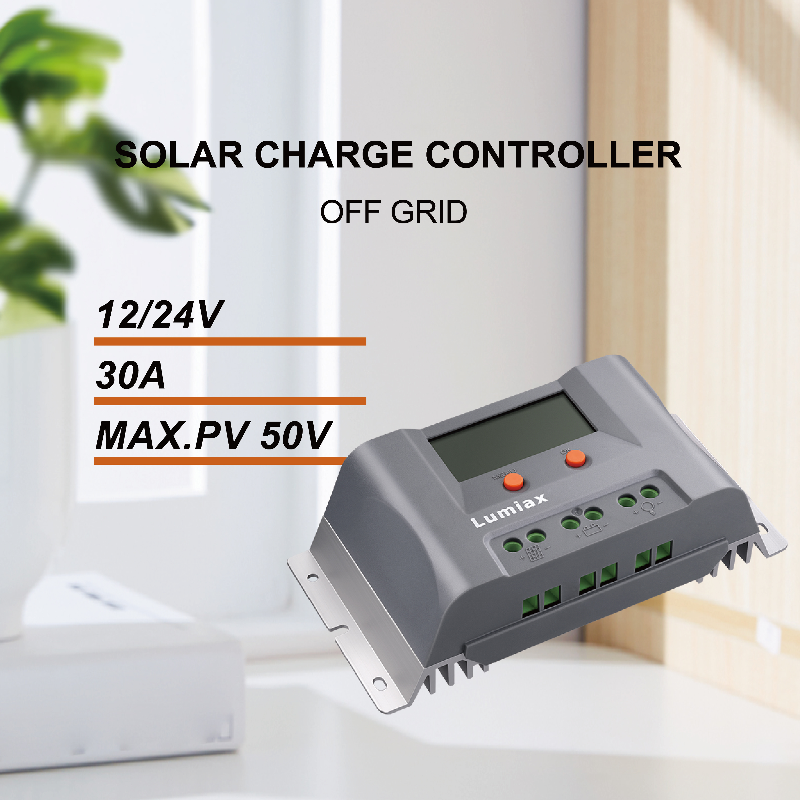 Lumiax 20A 30A 40A 12V 24V PWM Solar Panel Charge Controller USB LCD Max PV Power Solar Panels Voltage Regulator