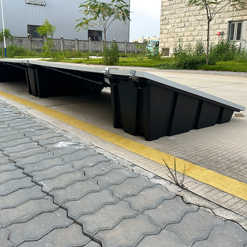 Easy Installation HDPE Plastic ABS 10KW Flat Roof Ballast Solar Mounting Bracket Solar Panel Mounting FlatRoof Support Structure