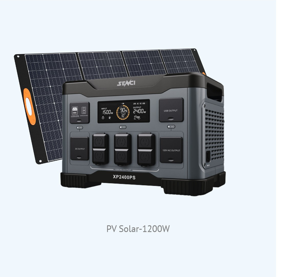 Senci 2kva 2500w Power Station 110v 220 v 1000w 2000w 2400w 3000w 4000 Watt 5kw Portable Solar Generator for air Conditioner