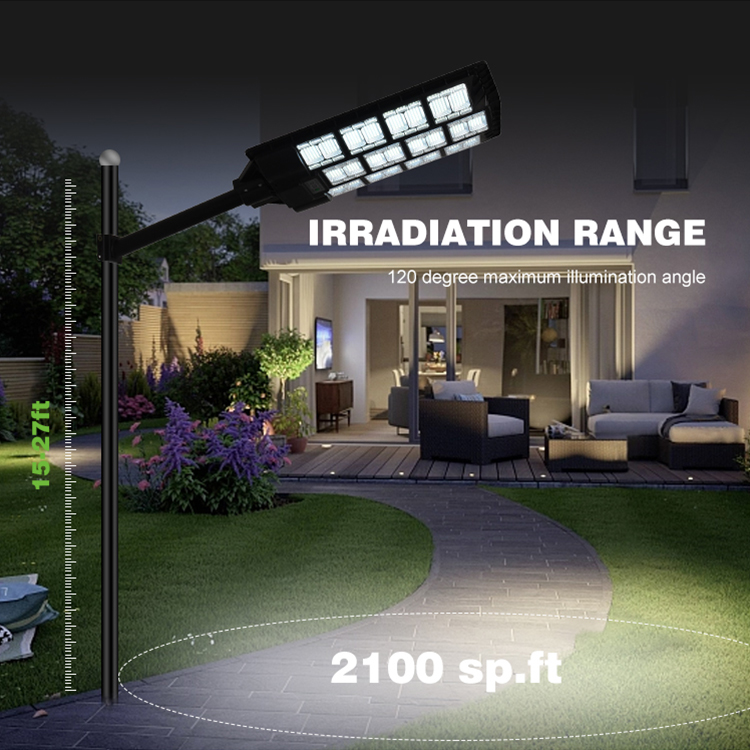 500w1000w1500w Outdoor Waterproof Household Courtyard Light Engineering Road Special Super Bright Wall Light Solar Street Light