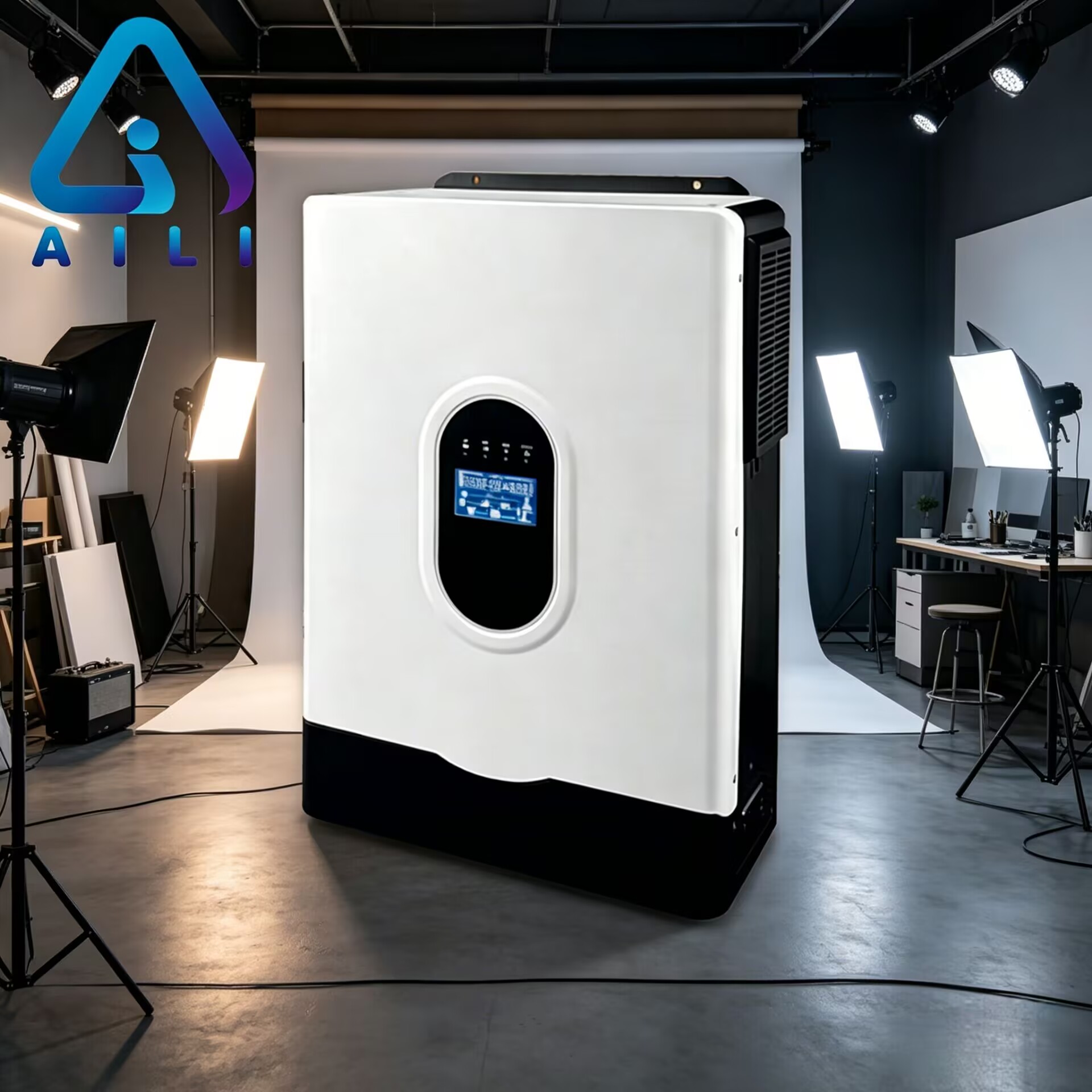 4.5KW 48V Dual Output Hybrid Solar Inverter 10kVA All-in-One MPPT PV System for Home Backup Battery Storage