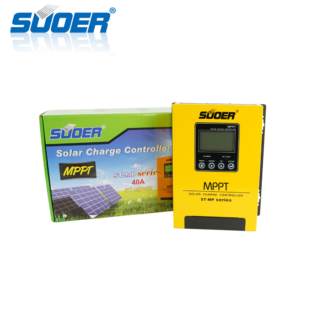 Suoer 40A 12v 24v 48v Professional Guaranteed Quality PriceSolar MPPT Charge Controller With LCD Display
