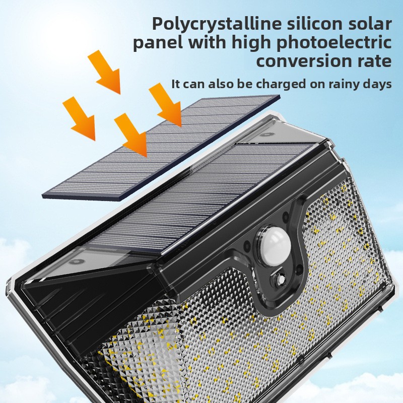 Wireless IP65 Waterproof Solar Motion Sensor Outdoor Lights Solar Motion Outdoor Security Lights Solar Powered Floodlight