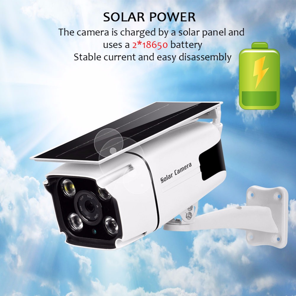 Solar Power 1080P Network Video Recorder Surveillance Wireless H.265 wifi Cctv Outdoor Battery Camera Low power Bullet IP Cam