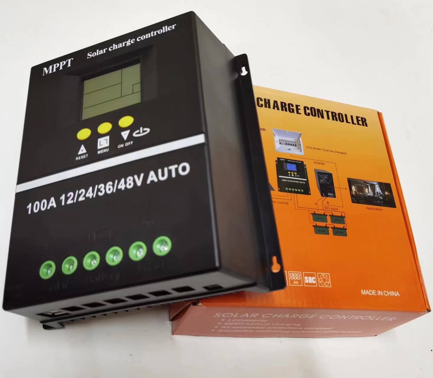 100A MPPT Solar Charge Controller 12V 24V 36V 48V LCD Display PV Panel Battery Intelligent Regulator For Lead-acid/Lithium