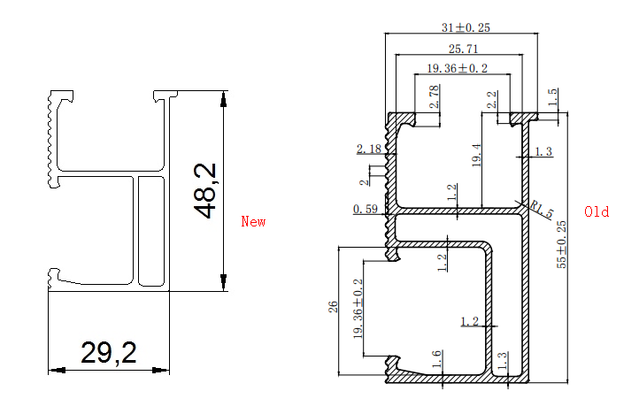 Solar Panel System Aluminum Mount Rail Solar Mounting System Roof Rail Solar Panel Rail Splice for Solar Panel